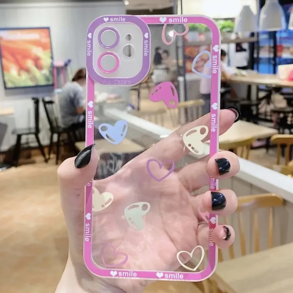Brand new Apple IPhone 14 Pro Max Love heart 🩷🩵💜 Silicone Phone case
